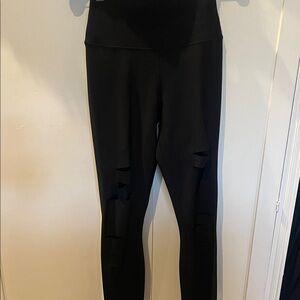ALO Yoga Black Leggings with cutouts